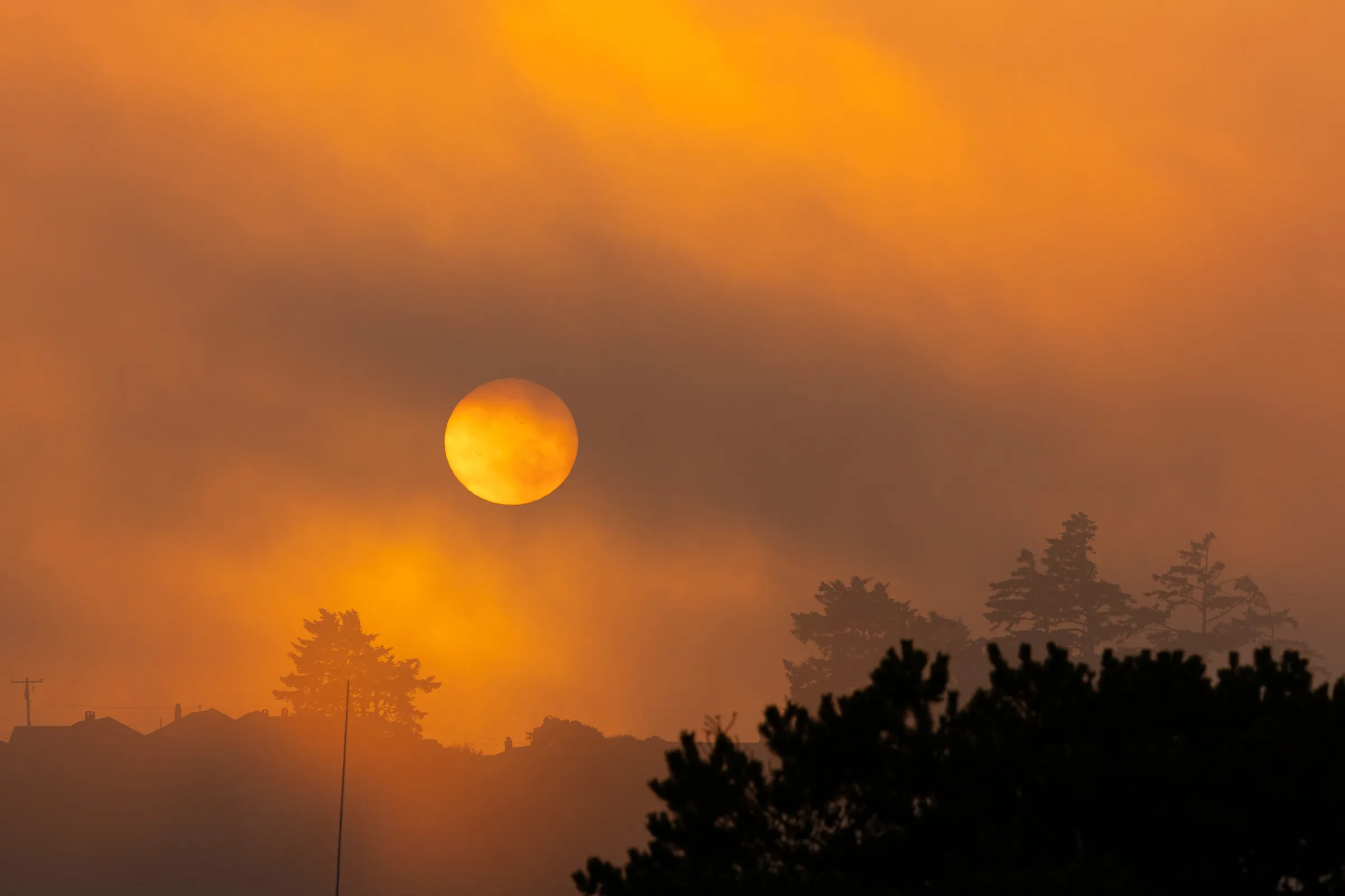 Landscape photograph of sunset